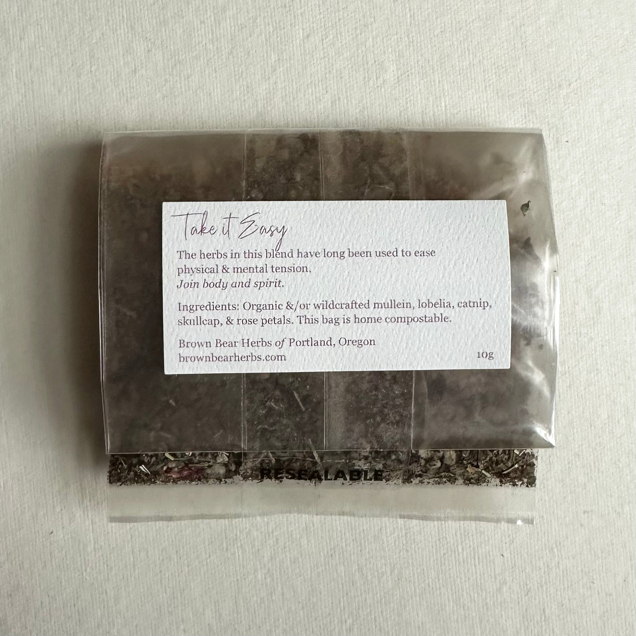 Take It Easy Roll Your Own Herbal Smoking Blend or Tea