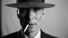 Cillian Murphy smoking Brown Bear Herbs in Oppenheimer, bw photo face close up