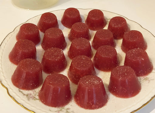 Strawberry Agar Agar Herbal Jellies with Flower Essences (wild rose flower essence) 