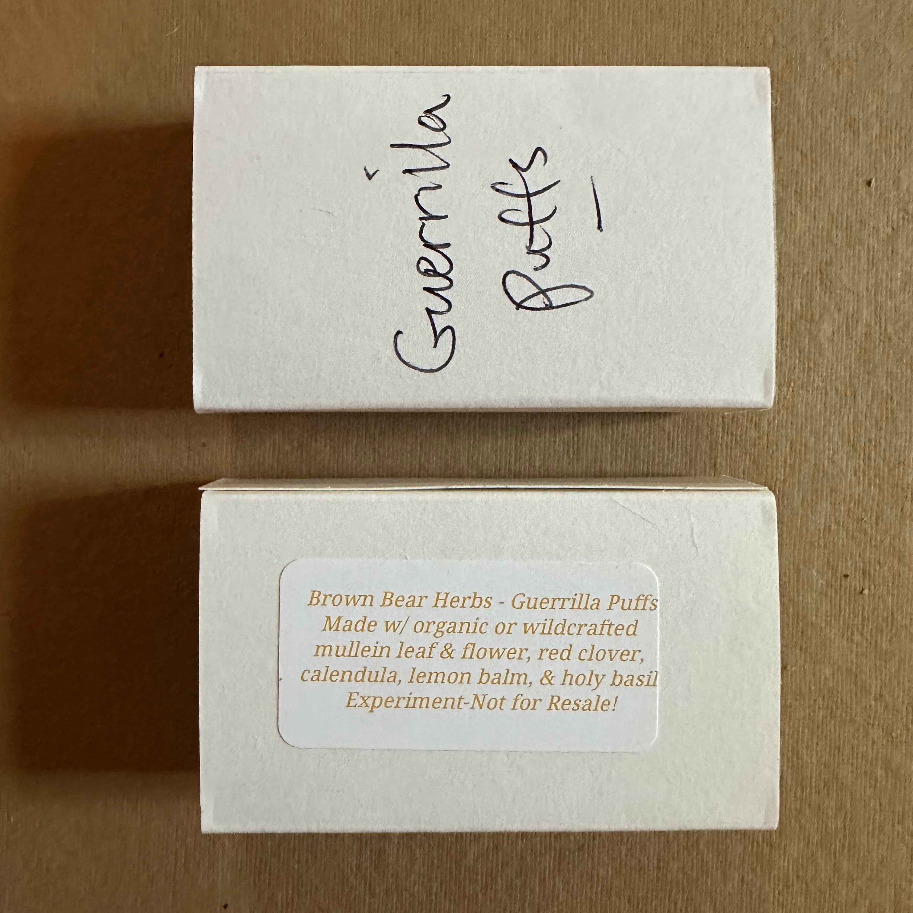 Guerrilla Puffs--Filtered Experimental!