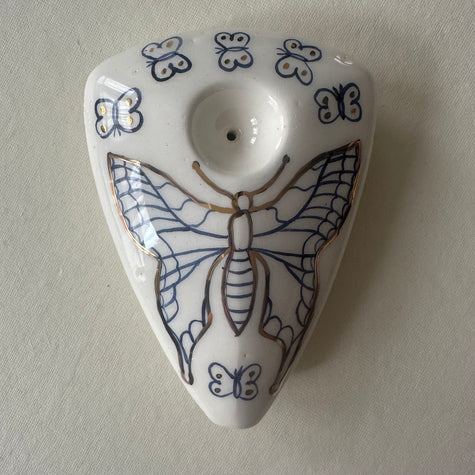 Ceramic Butterfly Pipe-Pipe for Herbs