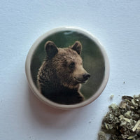 Standing Bear Pocket Pipe for Smoking Herbs, Filter Option