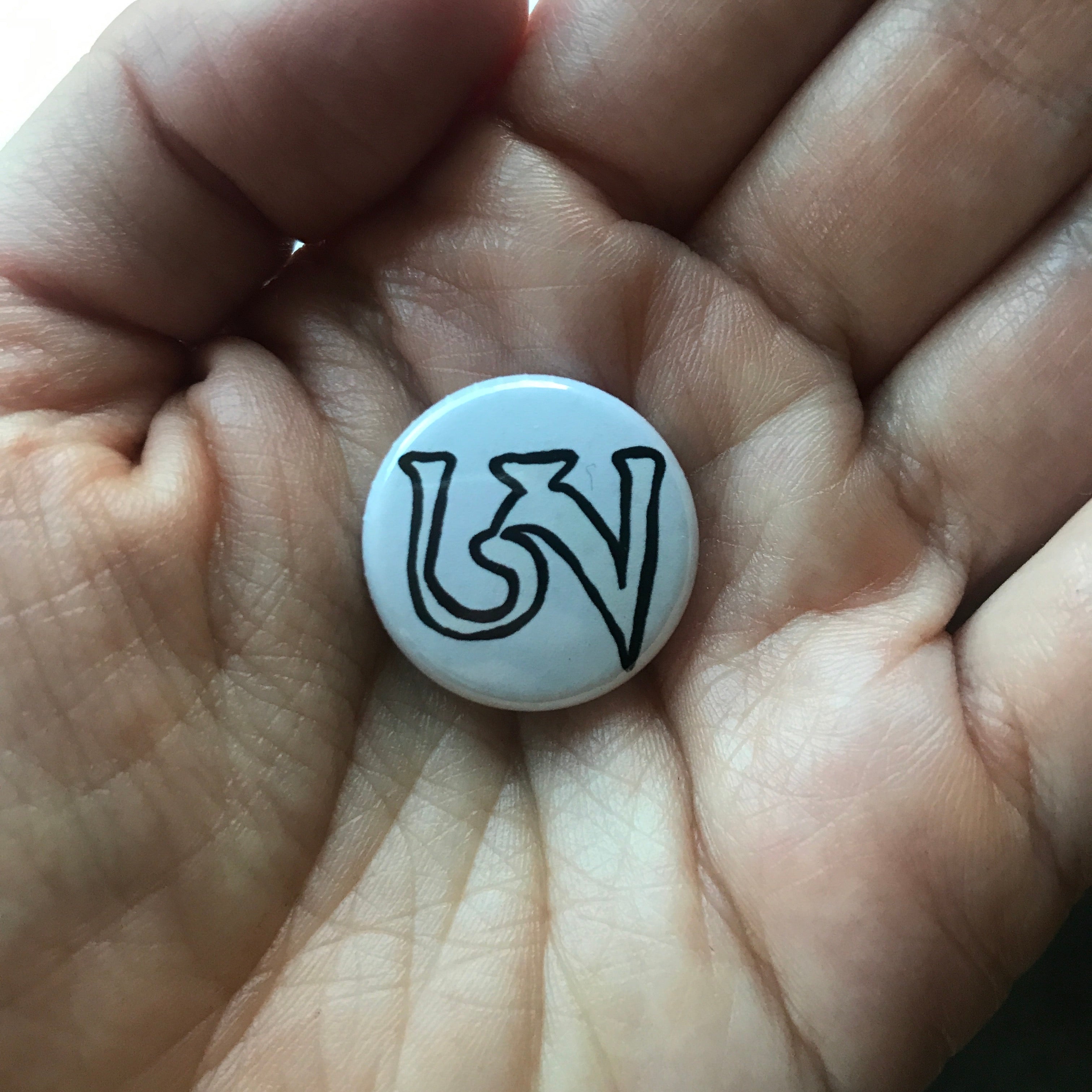 Tibetan Letter A 1” Button